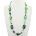 Green Chrysotine Onyx Navajo Necklace 31395