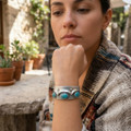 Turquoise Sterling Silver Cuff Bracelet 31408