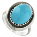  Navajo Turquoise Silver Ring 31771