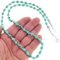 Turquoise Silver Beaded Southwest Necklace 31867