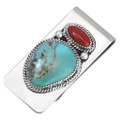 Turquoise Coral Money Clip 32032