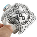 Navajo Patterned Sterling Silver Cuff 32126