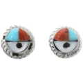 Turquoise Zuni Stud Earrings 32192