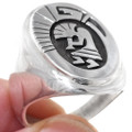 Calvin Peterson Navajo Silver Ring  32326