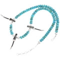 Blue Green Turquoise Beads Sterling Accents 32347