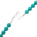 Turquoise Magnesite Necklace Sterling Silver Accents 32956