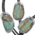 High Grade Number 8 Turquoise Navajo Bolo Ties 33014