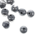 8mm Stamped Sterling Bench Bead 32745