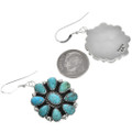 Turquoise Silver Native American Dangles 29112