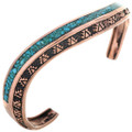 Turquoise Copper Navajo Cuff 33607