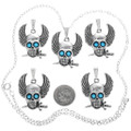 Turquoise Eyes Badass Skull Pendant 33689