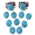 Spiderweb Turquoise Native American Ring 33691