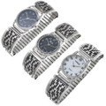Navajo Geometric Pattern Hand Made Watch 33693