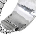 Navajo Rug Pattern Silver Overlay Watch 33693