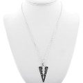 Overlaid Sterling Silver Arrowhead Pendant 33828