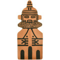 Vintage Hopi Kachina Pottery Tile 33832