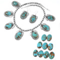 Hand Made Native American Turquoise Jewelry Set 29879