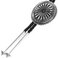 Hammered Sterling Concho Bolo Tie 34281