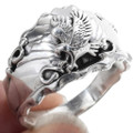 Sterling Silver Navajo Eagle Ring 34354