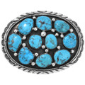 Native American Kingman Turquoise Belt Buckle 34462