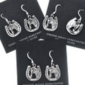 Sterling Silver Western Horseshoe Earrings 34829