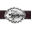 Native American Silver Leather Cowboy Hat Band 35119