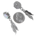 Sterling Silver Native American Opal Earrings 35316
