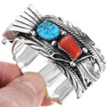 Native American Sterling Silver Watch Cuff 35385