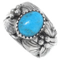 Sterling Silver Handmade Turquoise Ring 35609