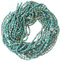 Aqua Green Turquoise Beads Polished Tumbled Nugget 35513