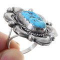 Navajo Hand Made Design Turquoise Ring 35733