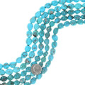Natural Turquoise Beads Rounded Sonoran Gold Nuggets 35538