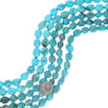 Natural Turquoise Beads Rounded Sonoran Gold Nuggets 35538