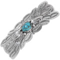 Navajo Turquoise Sterling Silver Hair Barrette 35887