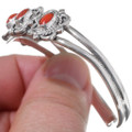 Navajo Coral Cuff Bracelet 35898