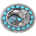 Turquoise Bear Claw Belt Buckle 35998
