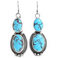 Matching Turquoise Sterling Silver Native American Earrings 38012