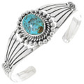 Navajo Sterling Silver Turquoise Bracelet 39218