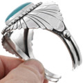 Navajo Design Silver Rays Turquoise Cuff Bracelet 23910