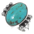 Top Grade Turquoise Silver Ladies Ring 39249