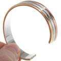 Three Tone Gold Sterling Silver Bracelet 39293