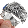 Sterling Silver Lapis Men's Bracelet 39382