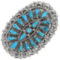 Navajo Turquoise Cluster Ring 39410