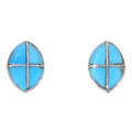 Zuni Inlaid Turquoise Earrings 39542
