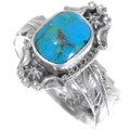 Sterling Silver Turquoise Ladies Ring 39567