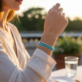 Real Lapis Onyx or Turquoise Bracelet Womens 23238