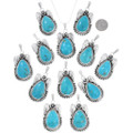 Authentic Navajo Turquoise Pendants 39622