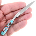 Stainless Steel Turquoise Pocket Knife 39839