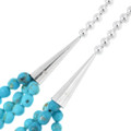 Arizona Turquoise Beaded Necklace Silver Ends 39872