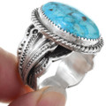 Blue Turquoise Mens Ring 39998